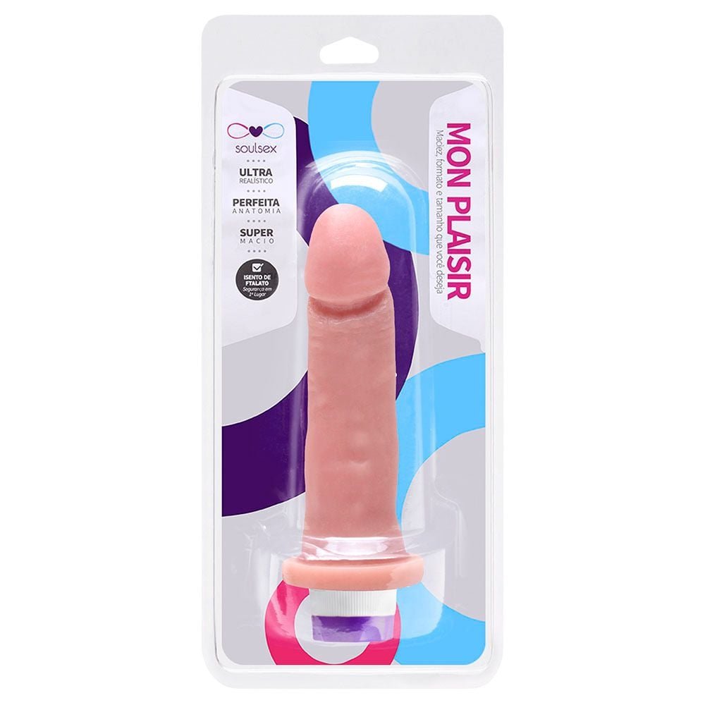 Prótese Vibrador Interno 15 X 3,5cm Soulsex