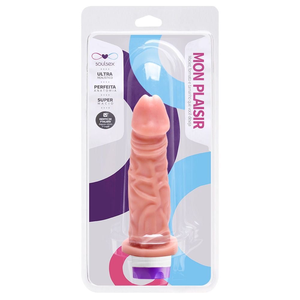 Prótese Vibrador Interno 15,5 X 4cm Soulsex