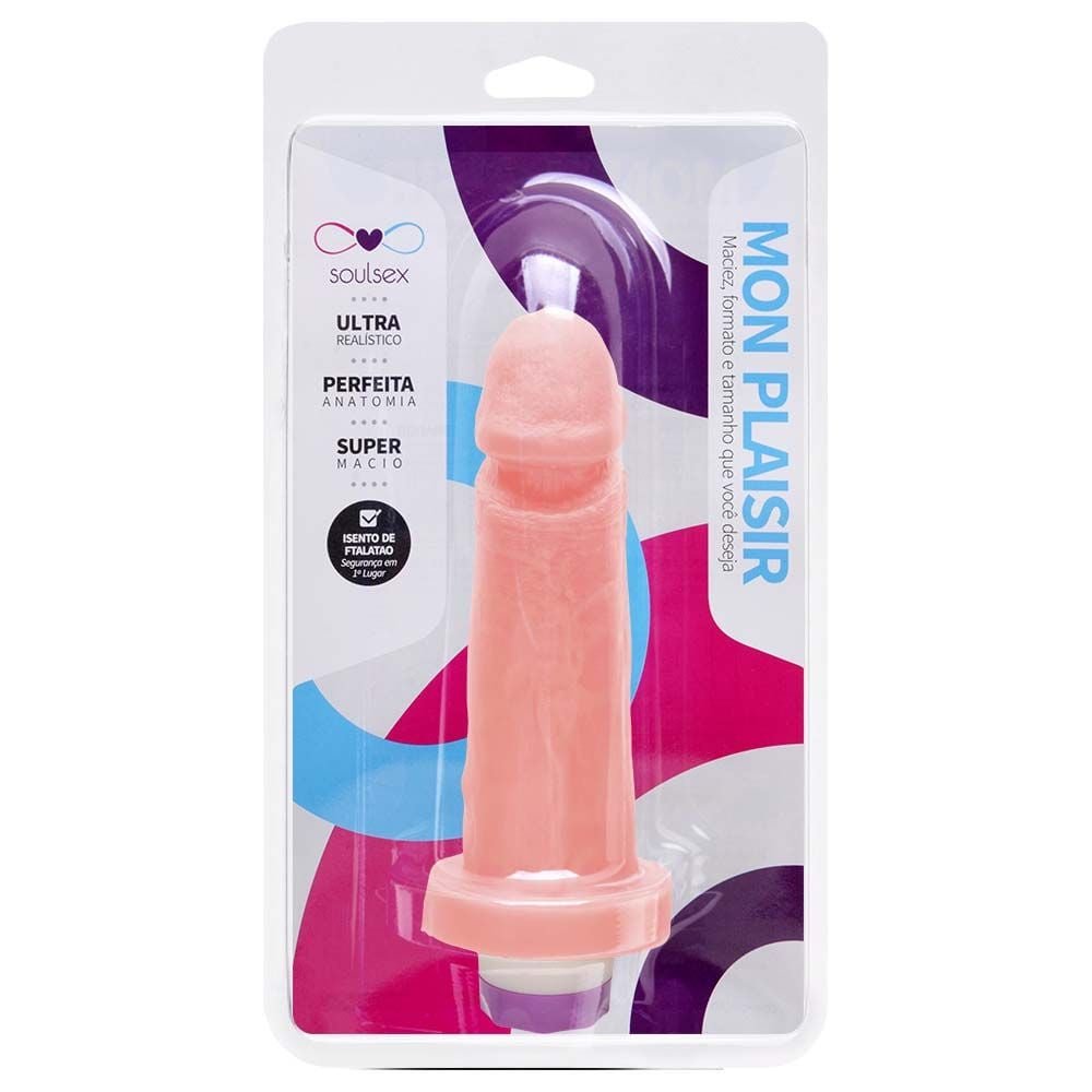 Prótese Vibrador Interno 15,6 X 4cm Soulsex