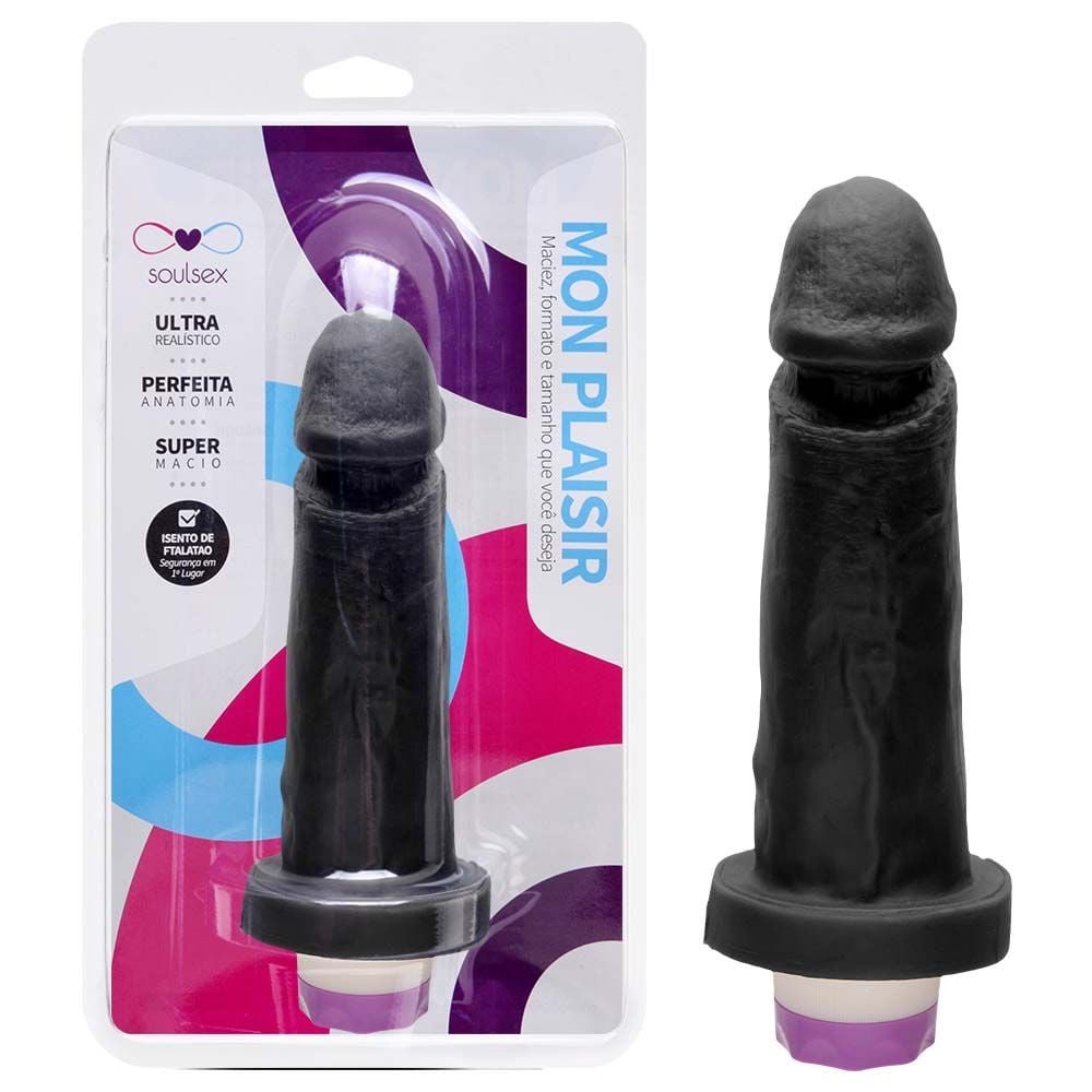 Prótese Vibrador Interno 15,6 X 4cm Soulsex