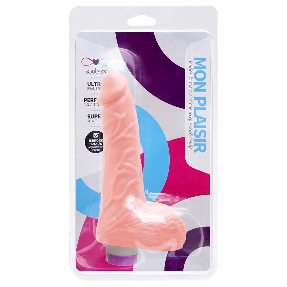 Prótese Vibrador Interno 16 X 4cm Soulsex