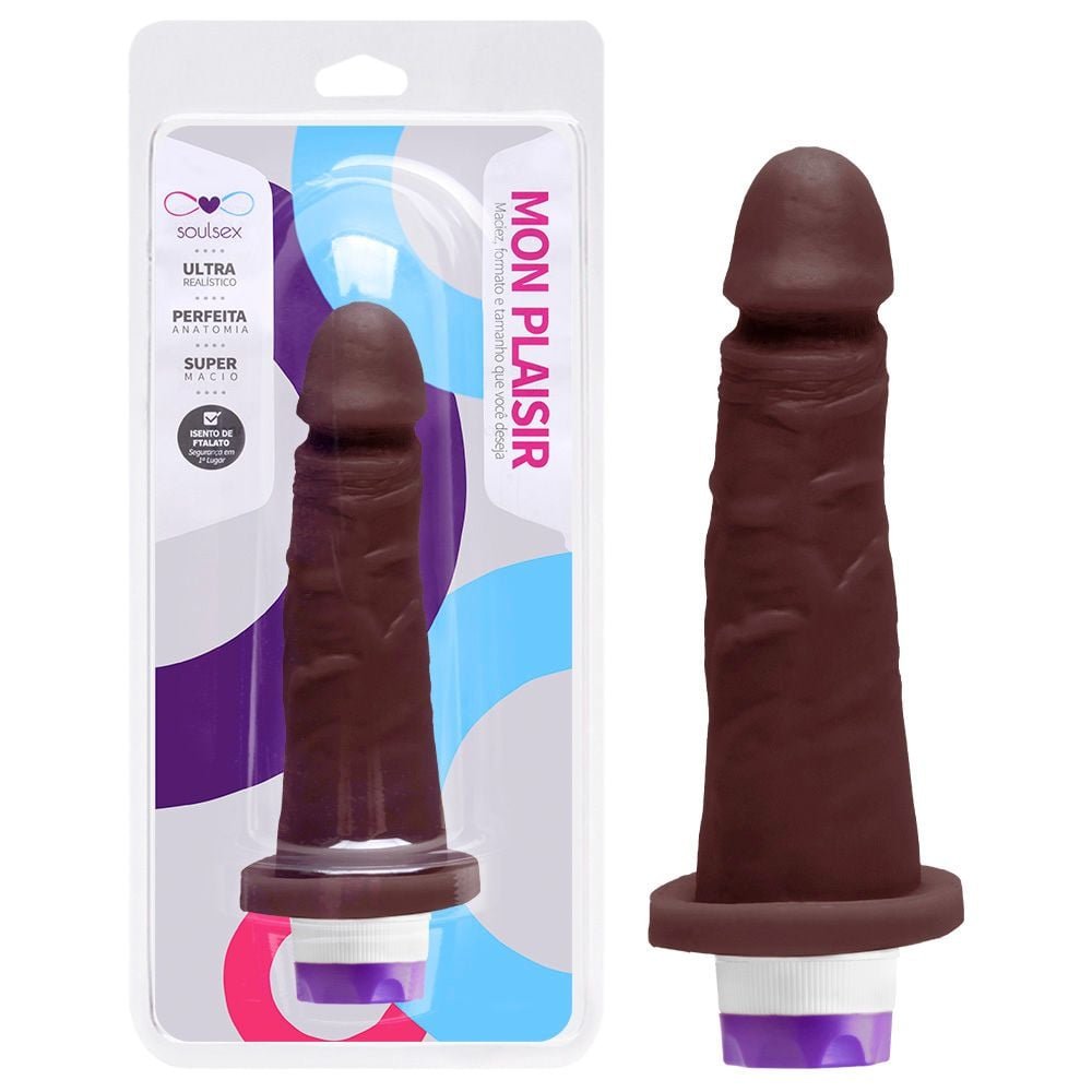 Prótese Vibrador Interno 17 X 3,5cm Soulsex