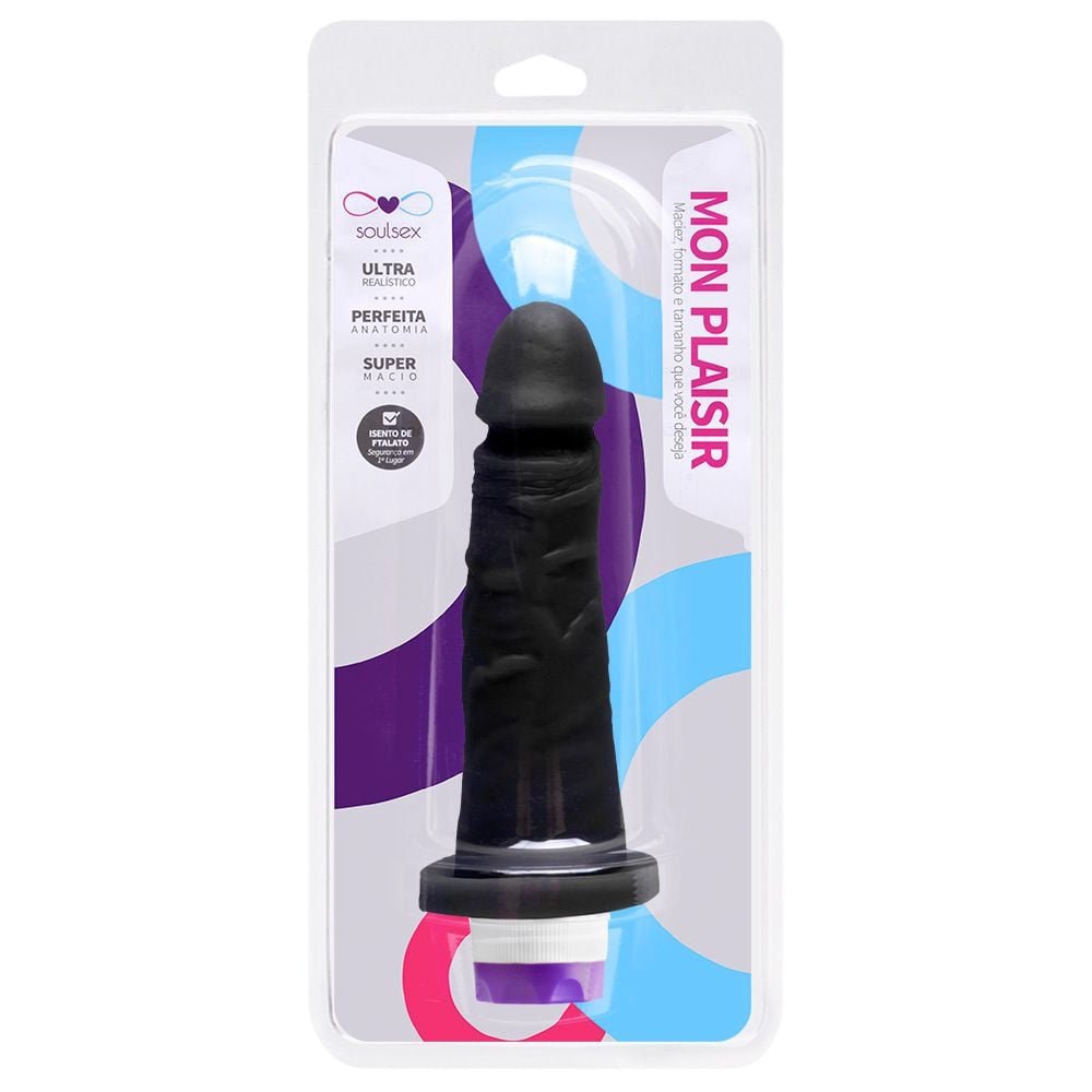Prótese Vibrador Interno 17 X 3,5cm Soulsex