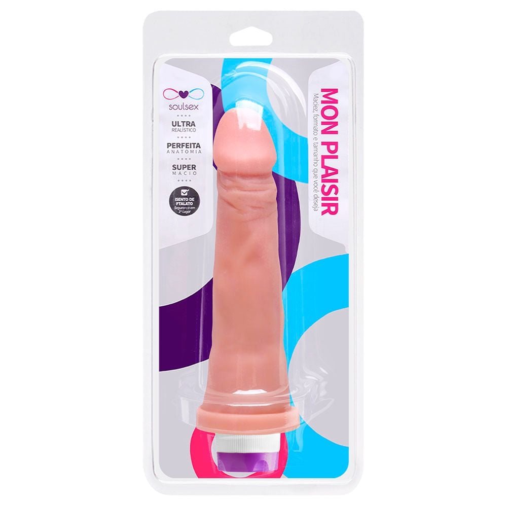 Prótese Vibrador Interno 17 X 3,5cm Soulsex