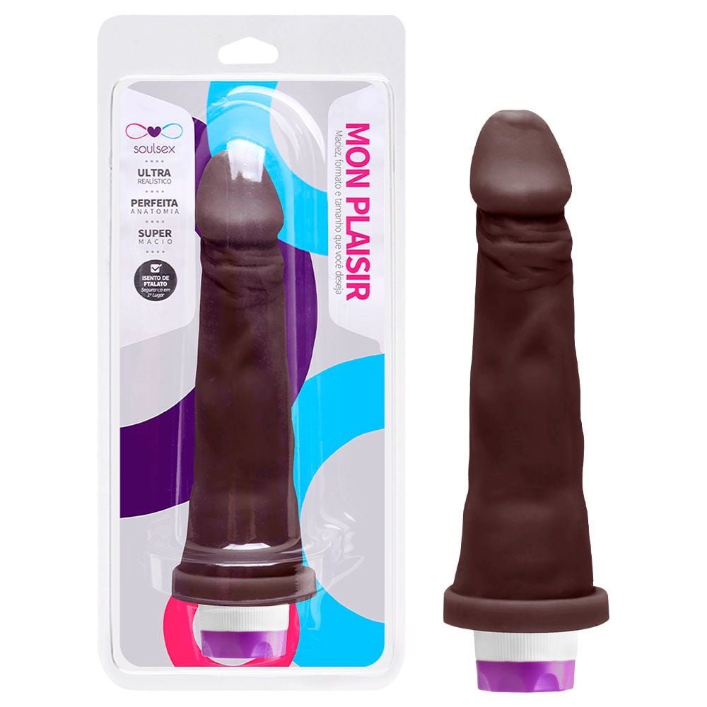 Prótese Vibrador Interno 17 X 3,5cm Soulsex