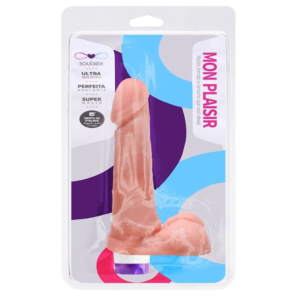 Prótese Vibrador Interno 17 X 3,5cm Soulsex
