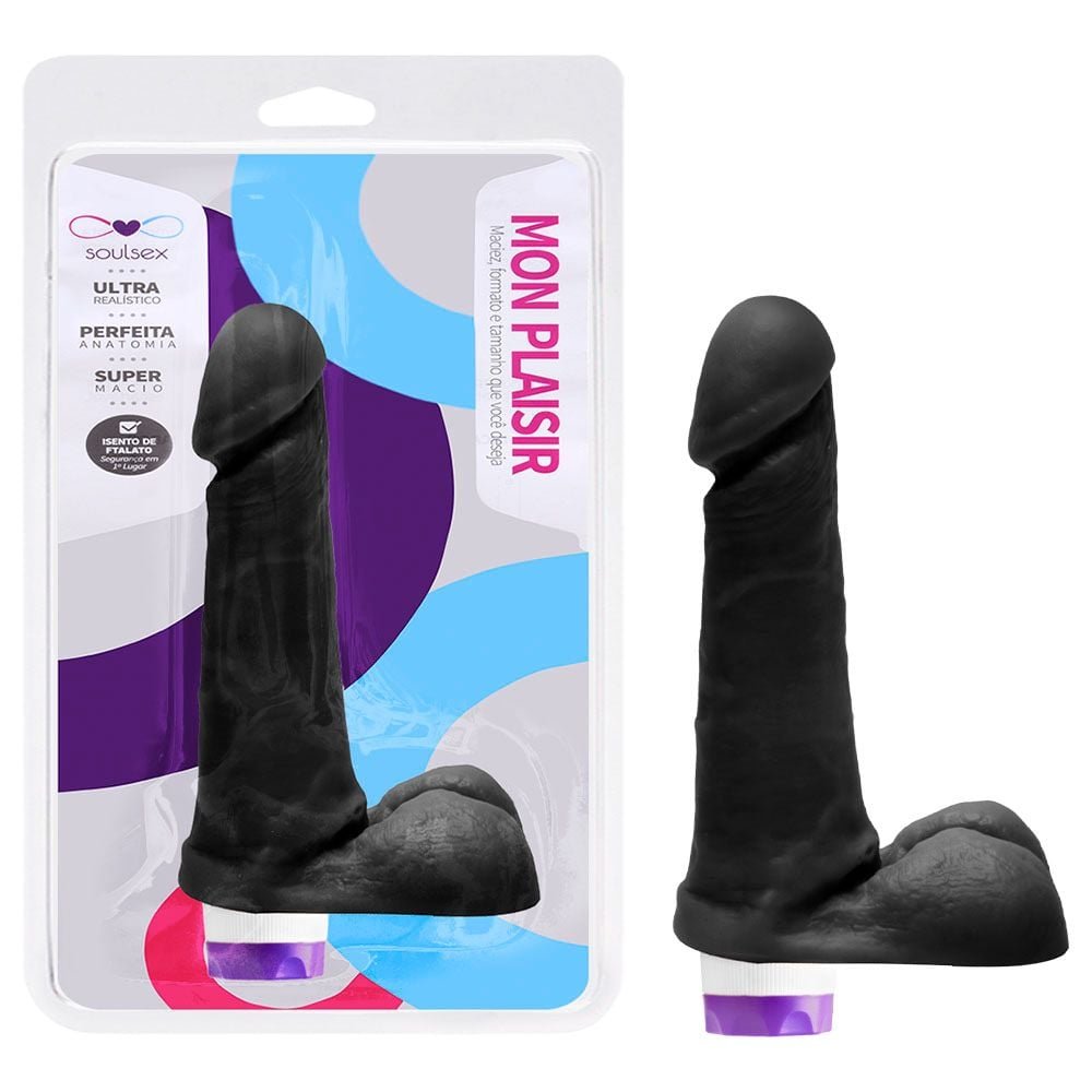 Prótese Vibrador Interno 17 X 3,5cm Soulsex