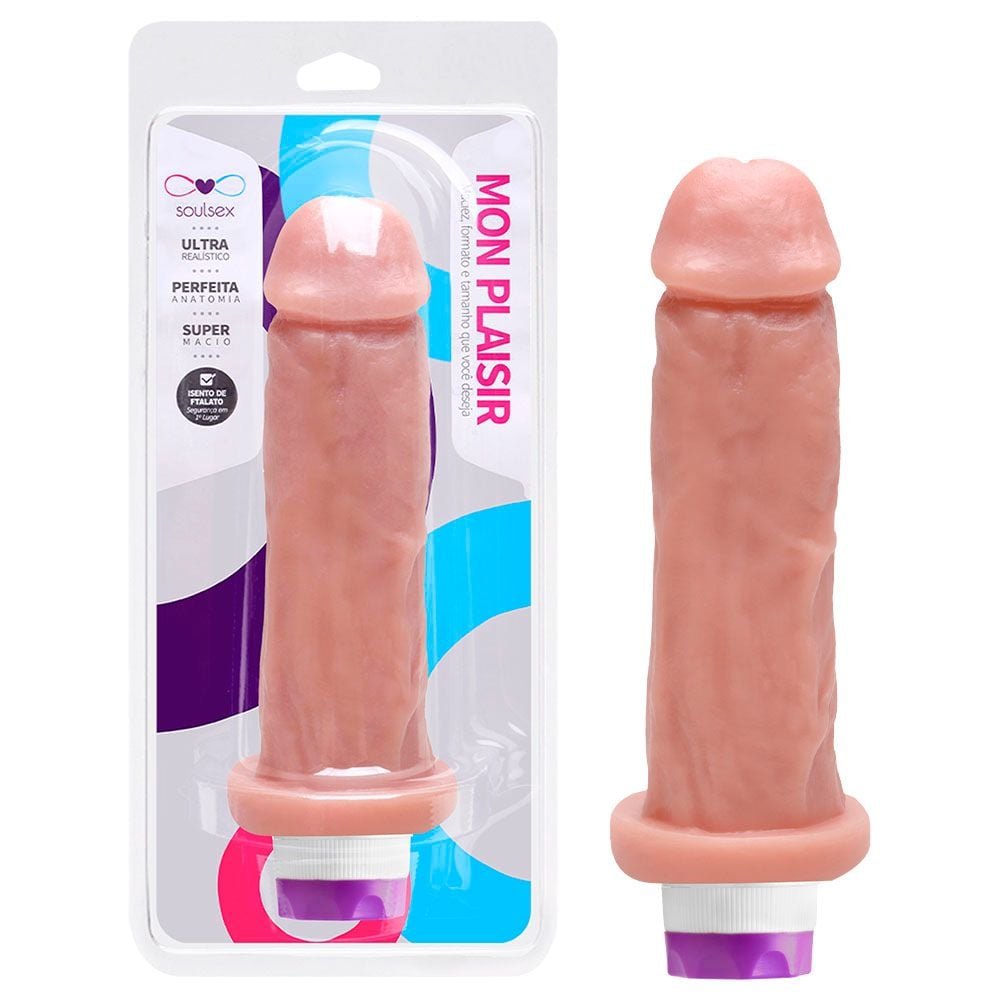 Prótese Vibrador Interno 17 X 4,5cm Soulsex