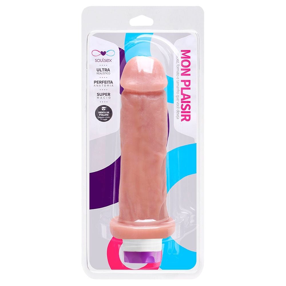 Prótese Vibrador Interno 17 X 4,5cm Soulsex