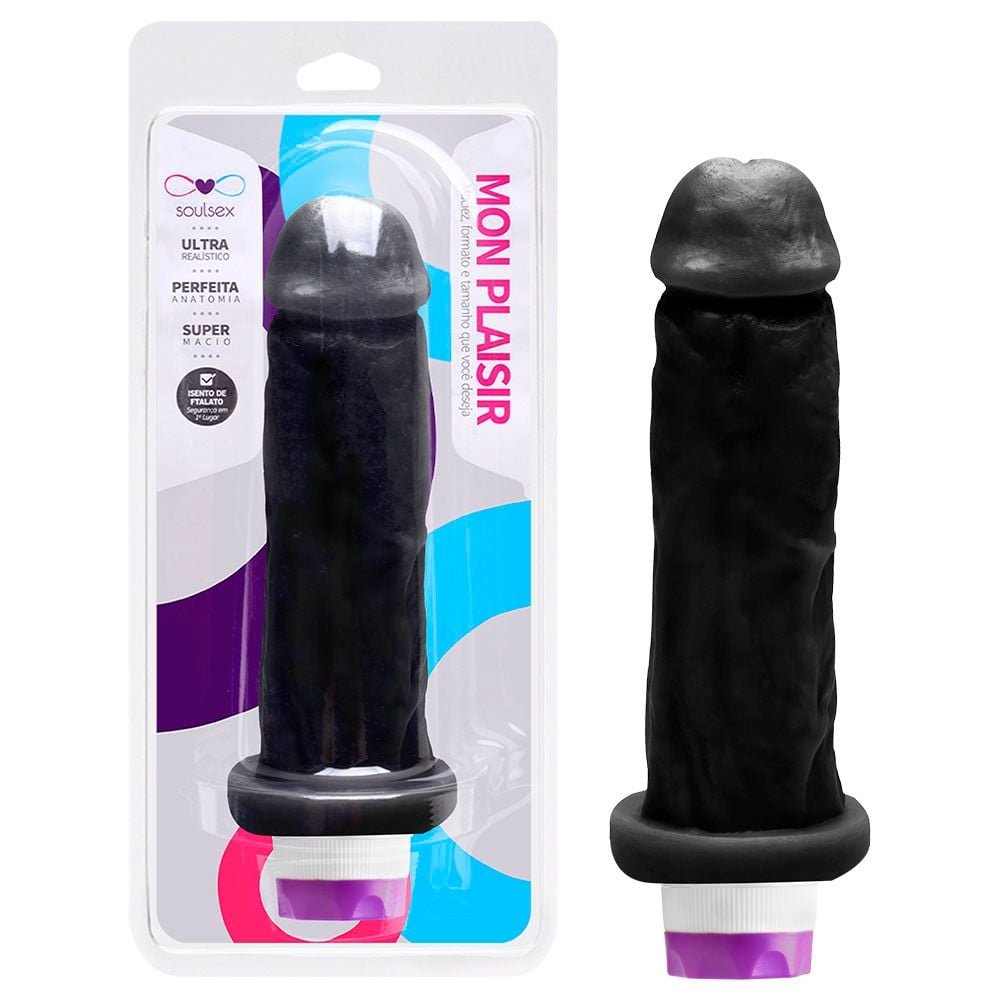 Prótese Vibrador Interno 17 X 4,5cm Soulsex