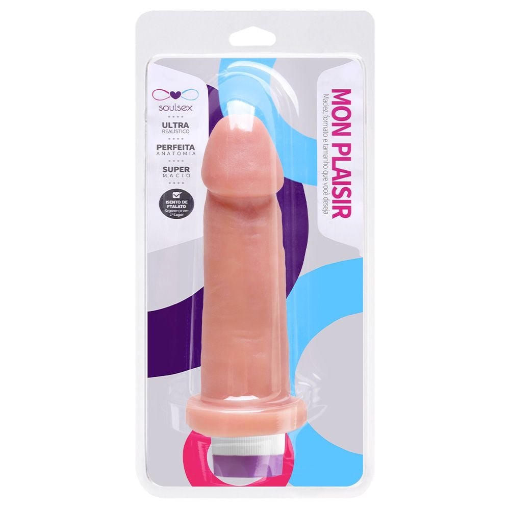 Prótese Vibrador Interno 17 X 4cm Soulsex