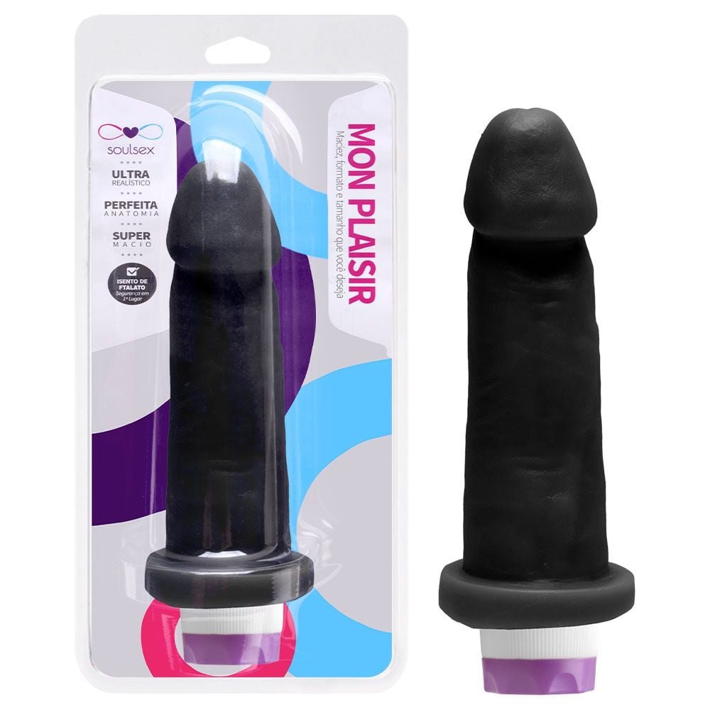 Prótese Vibrador Interno 17 X 4cm Soulsex