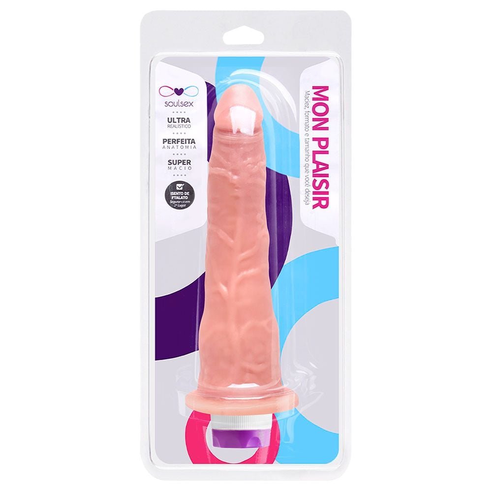 Prótese Vibrador Interno 17,5 X 3,5cm Soulsex