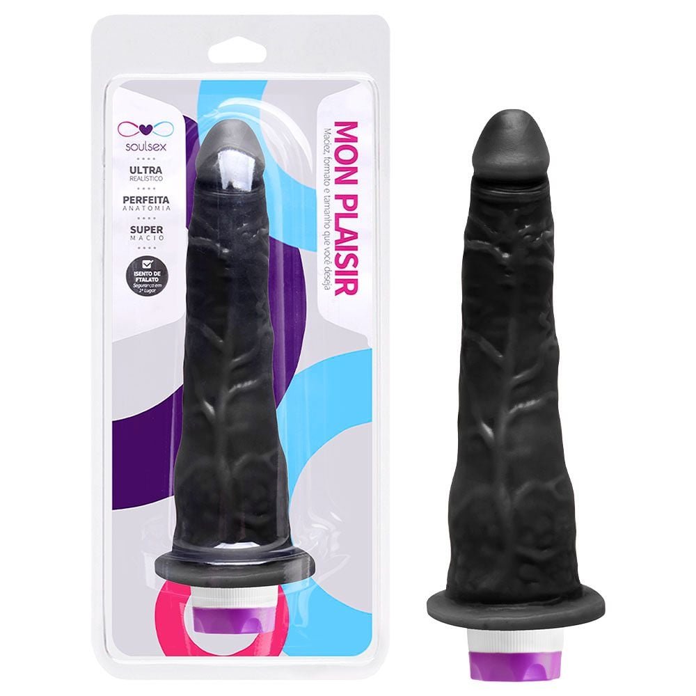Prótese Vibrador Interno 17,5 X 3,5cm Soulsex