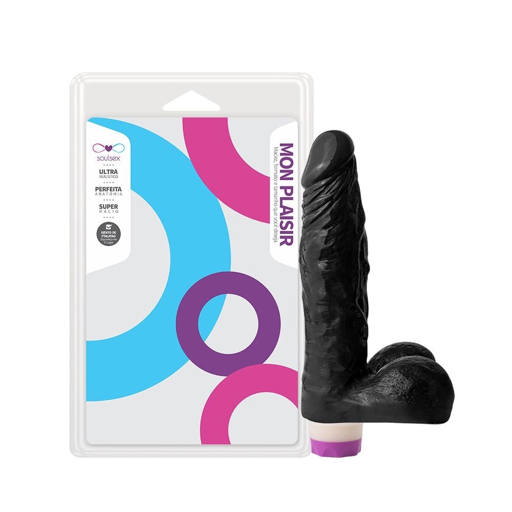 Prótese Vibrador Interno 18 X 4cm Soulsex