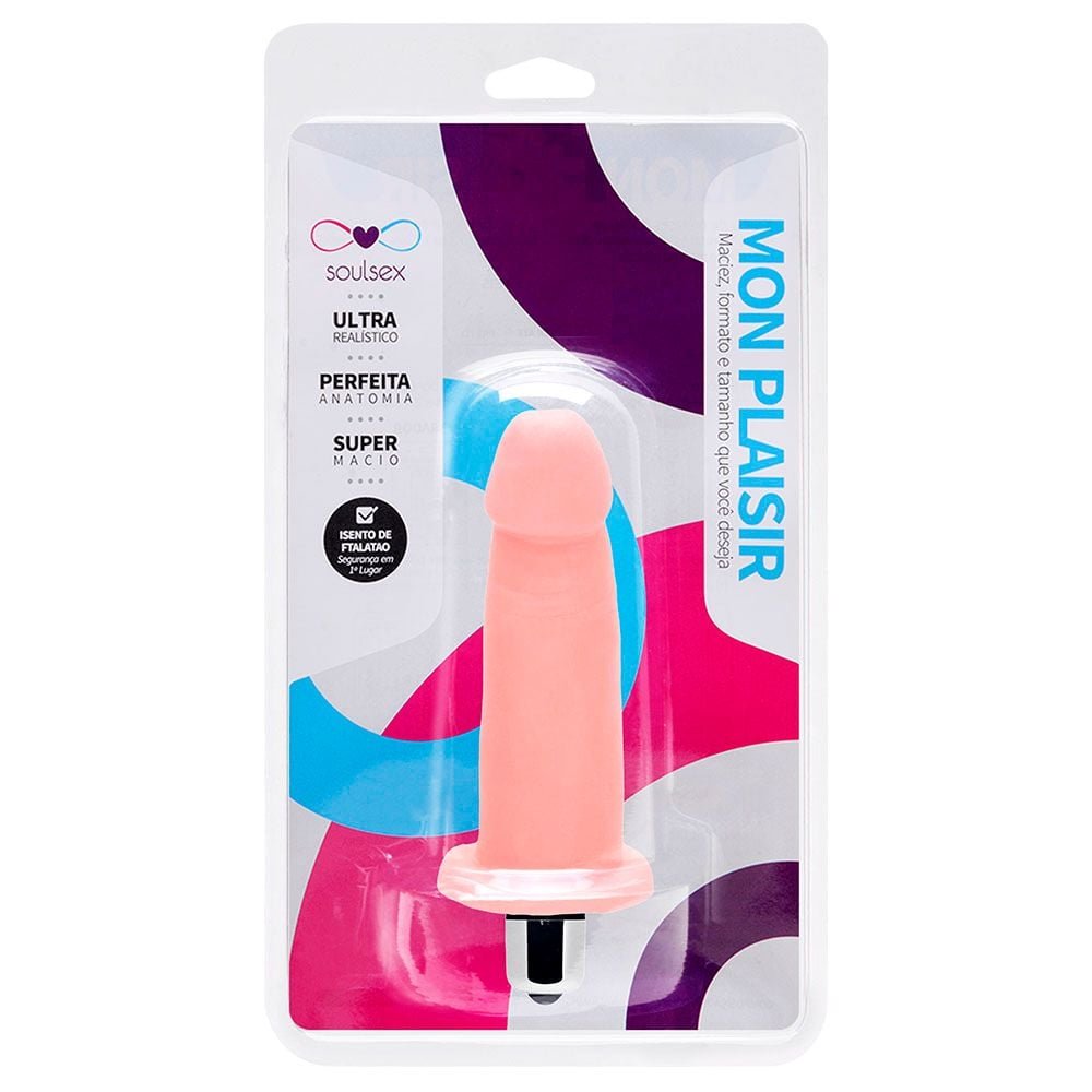 Prótese Vibrador Interno 9 X 3cm Soulsex