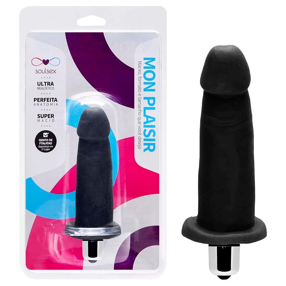 Prótese Vibrador Interno 9 X 3cm Soulsex