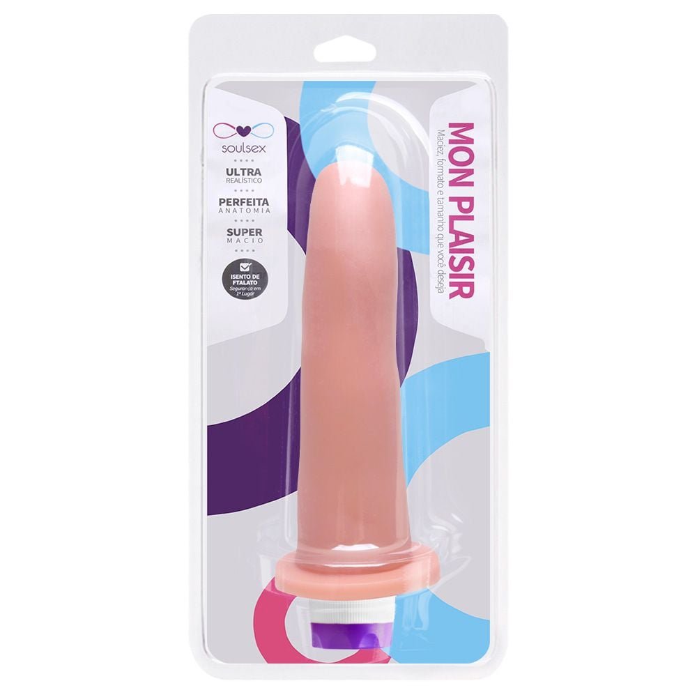 Prótese Vibrador Ponto G 14,5 X 4cm Soulsex