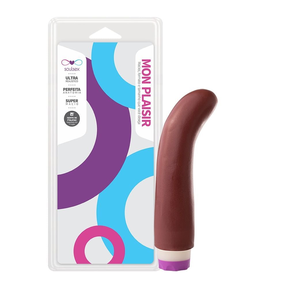 Prótese Vibrador Ponto G 14,5 X 4cm Soulsex