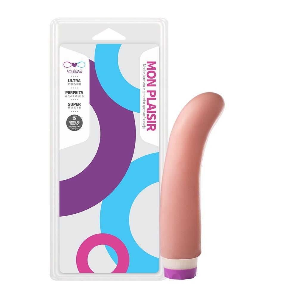 Prótese Vibrador Ponto G 14,5 X 4cm Soulsex