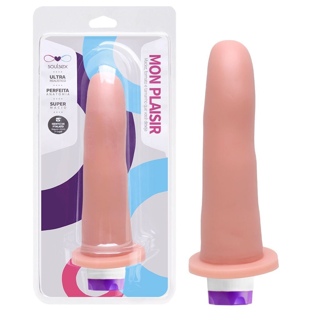 Prótese Vibrador Ponto G 14,5 X 4cm Soulsex