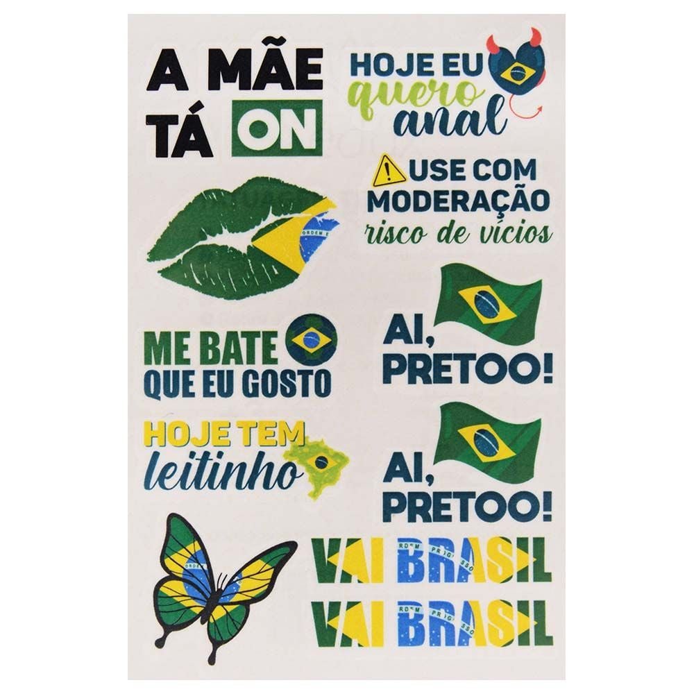 Quero Anal Tatuagem Temporária 10 X 15cm Sedux