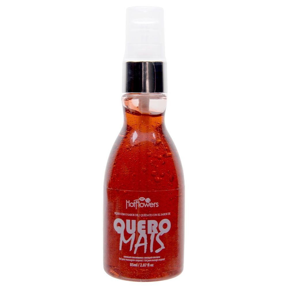 Quero Mais Gel Comestível Massagem 85ml Hot Flowers