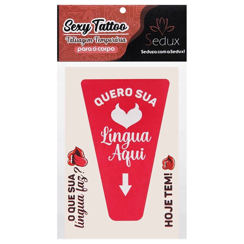 Quero Sua Tatuagem Temporária 10 X 14cm Sedux