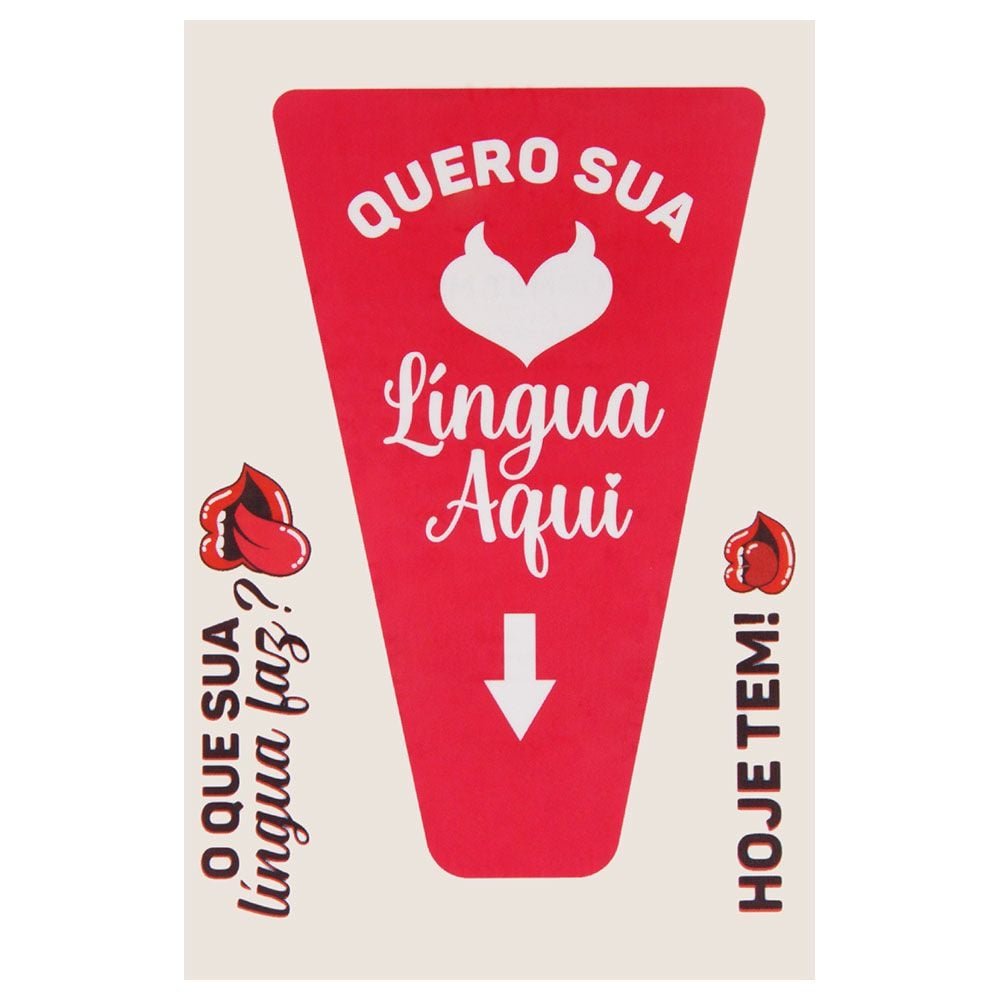 Quero Sua Tatuagem Temporária 10 X 14cm Sedux