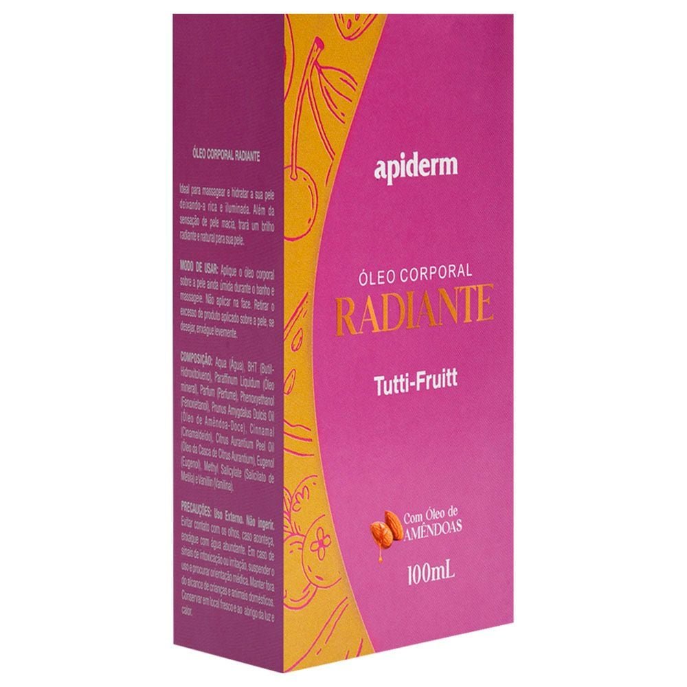 Radiante óleo Corporal Tutti Frutti 100ml Apinil