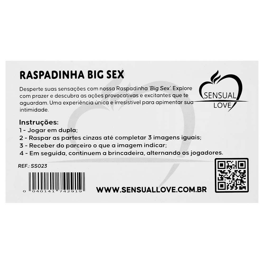 Raspadinha Big Sex Unitária Sensual Love