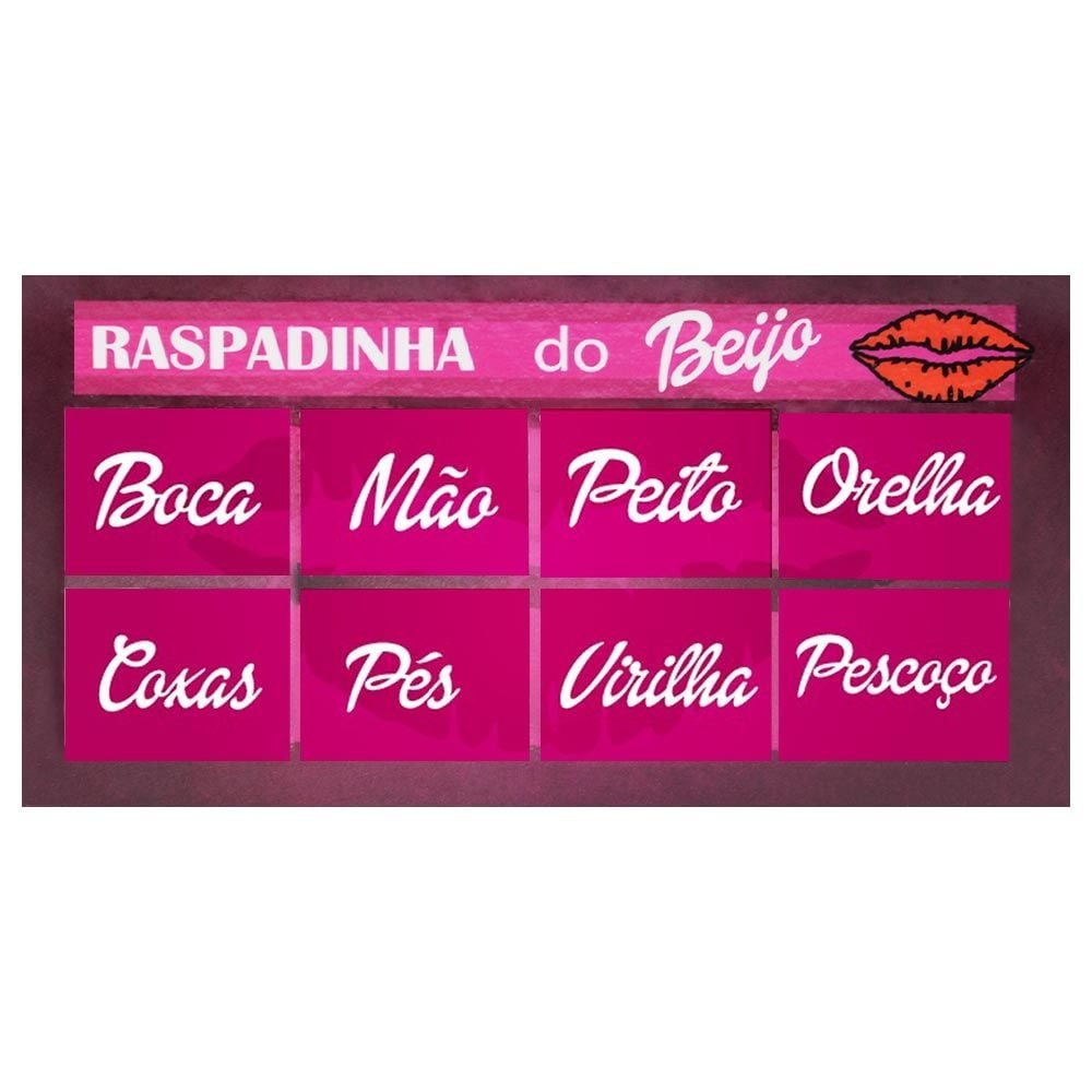 Raspadinha Do Beijo 10 Unidades Kgel