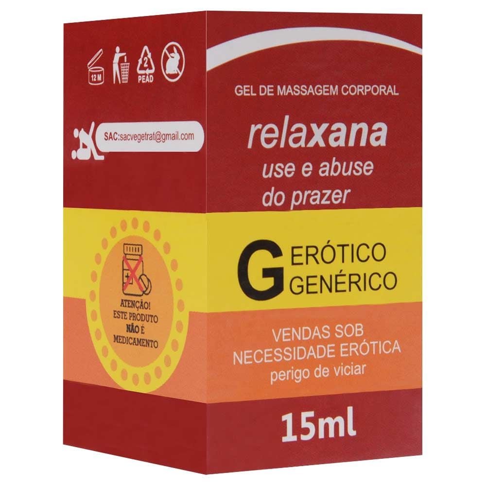 Relaxana Gel Beijável Sexo Oral 15ml Segred Love