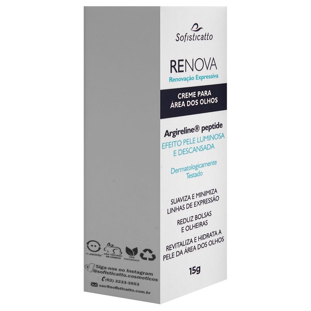 Renova Creme área Olhos Revitaliza 15g Sofisticatto