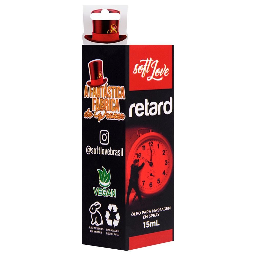 Retard Jatos Excitante Masculino 15ml Soft Love