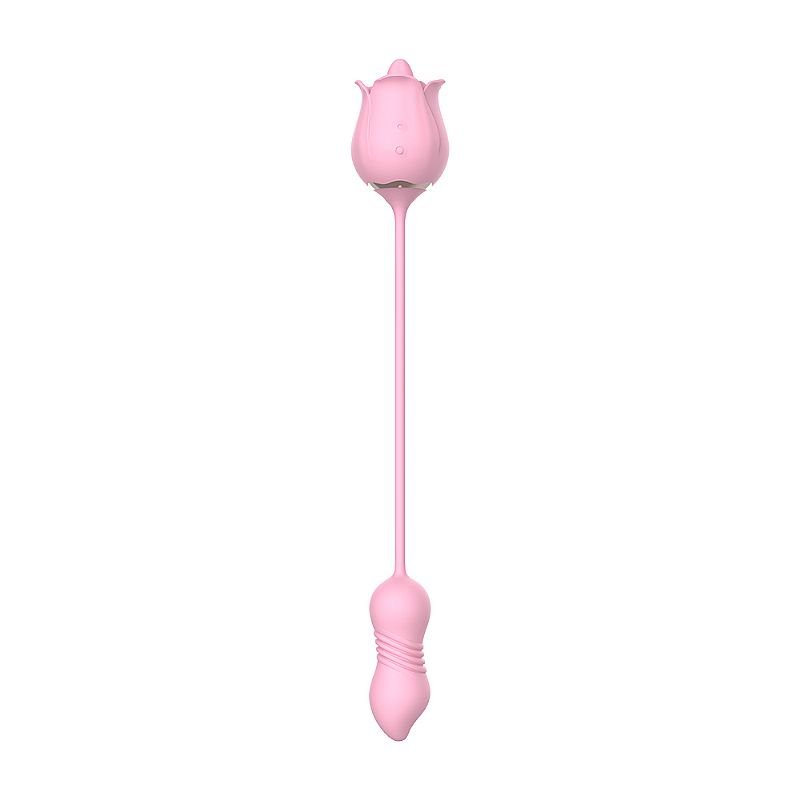 Rosa com Língua Estimuladora de Clitóris e ponto G - Rose Pro 7 - S-Hande - Rosa