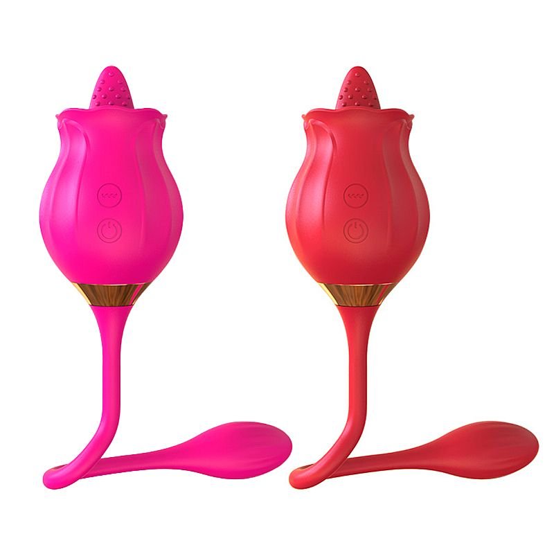 Rosa com Língua estimuladora de Clitóris e Ponto G - Snak Tongue - Pink