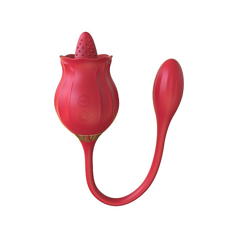 Rosa com Língua estimuladora de Clitóris e Ponto G - Snak Tongue - Pink