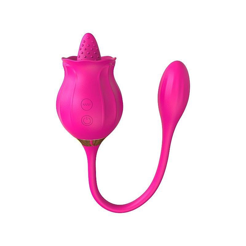 Rosa com Língua estimuladora de Clitóris e Ponto G - Snak Tongue - Pink
