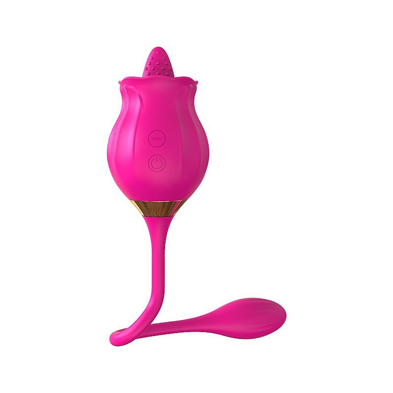 Rosa com Língua estimuladora de Clitóris e Ponto G - Snak Tongue - Pink