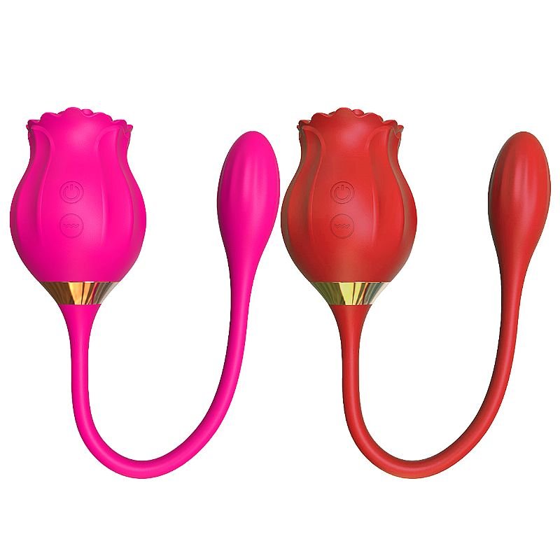 Rosa com Pulsação de clitóris e Ponto G - Snak - Vermelho