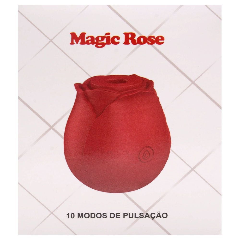 Rosa Estimuladora De Clitóris 10 Pulsações Sexy Import
