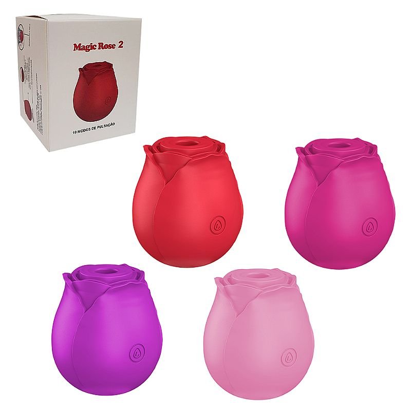 Rosa Estimuladora de Clitóris com Pulsação 2 - Roxo