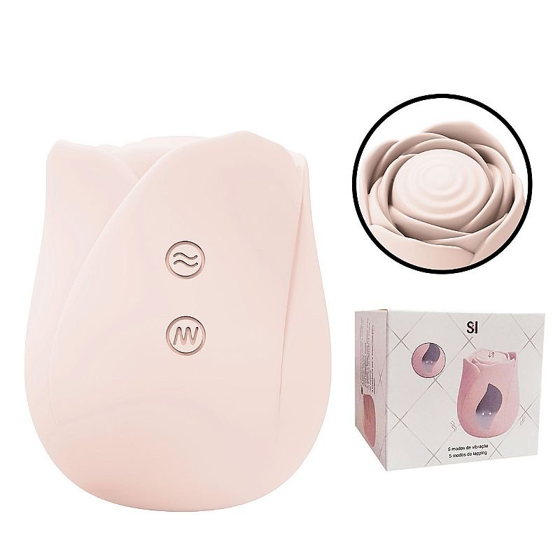 Rosa Estimuladora de Clitóris com Tapping