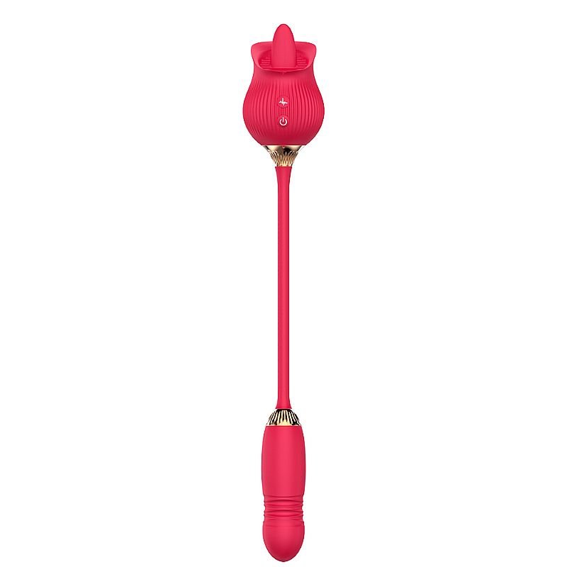 Rosa Estimuladora de Clitóris e ponto G - Tongue 2 - Rosa