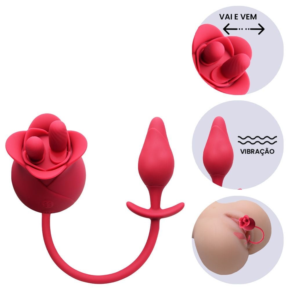 Rosa Língua Estimuladora Ponto G Sexy Import