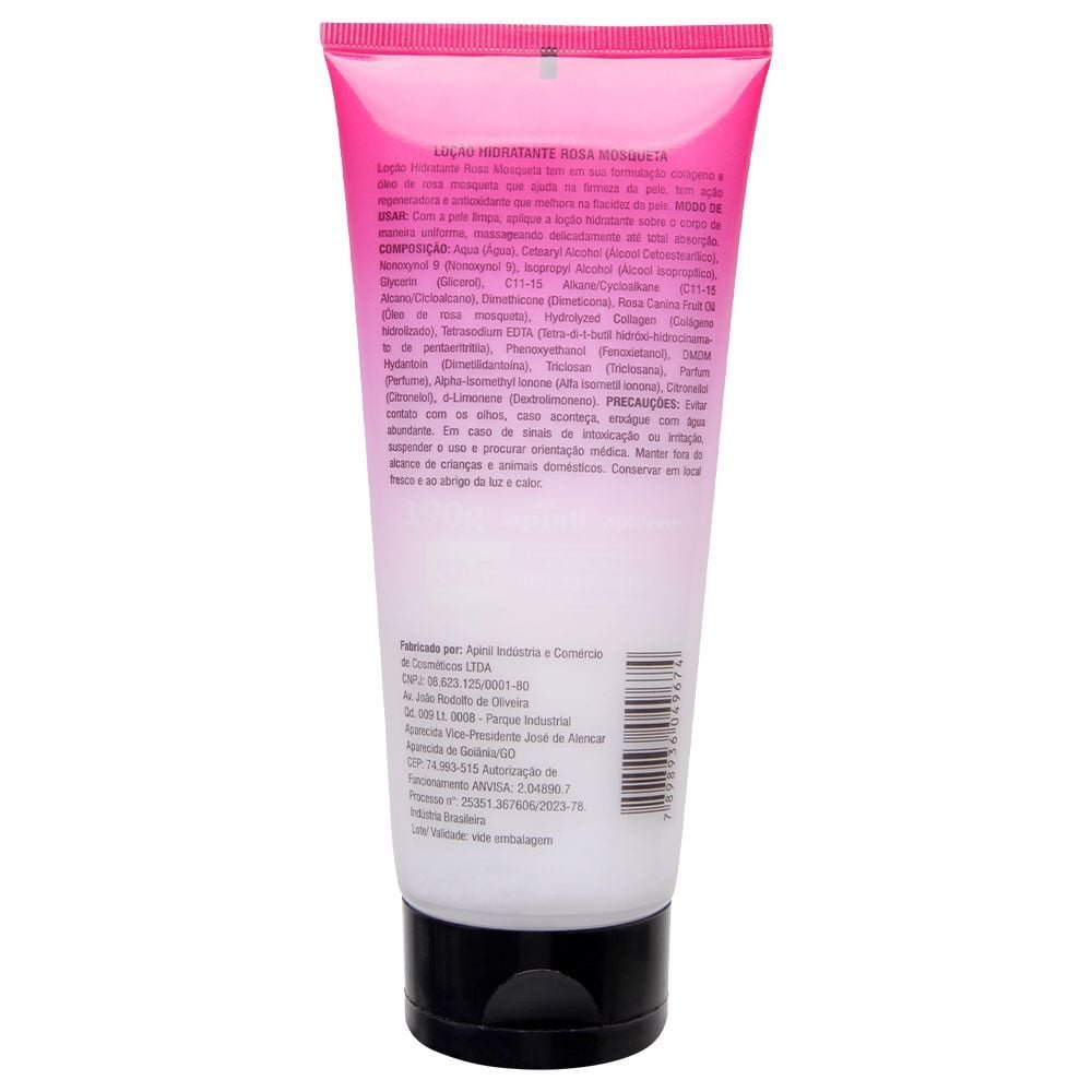 Rosa Mosqueta Loção Hidratante Corporal 190g Apinil