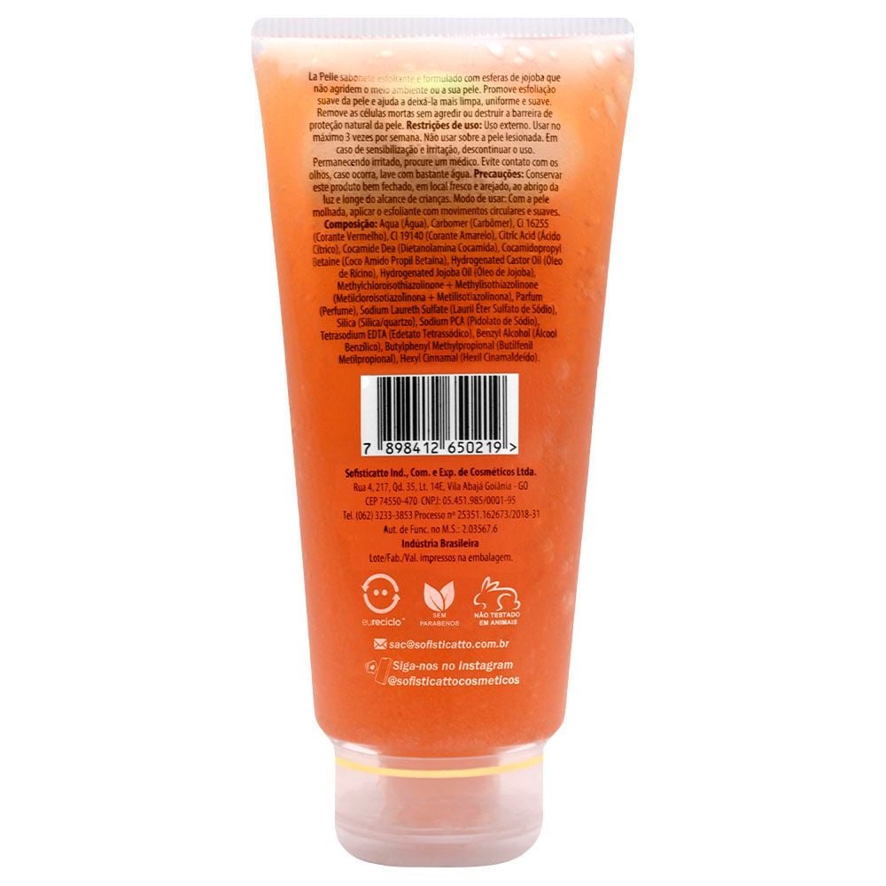Sabonete Esfoliante La Pelle 200g Sofisticatto