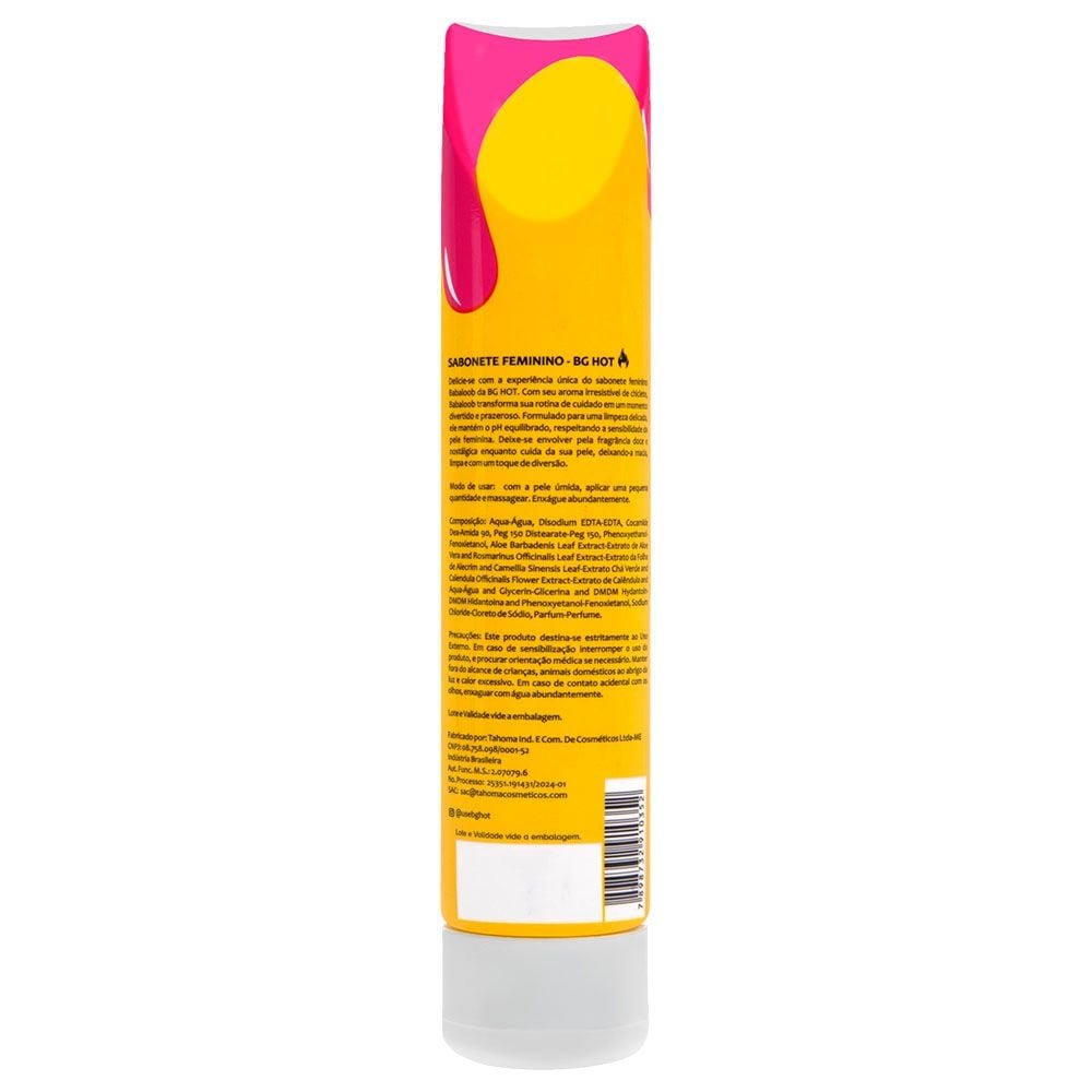 Sabonete Feminino Babaloob 150ml Banho De Gata