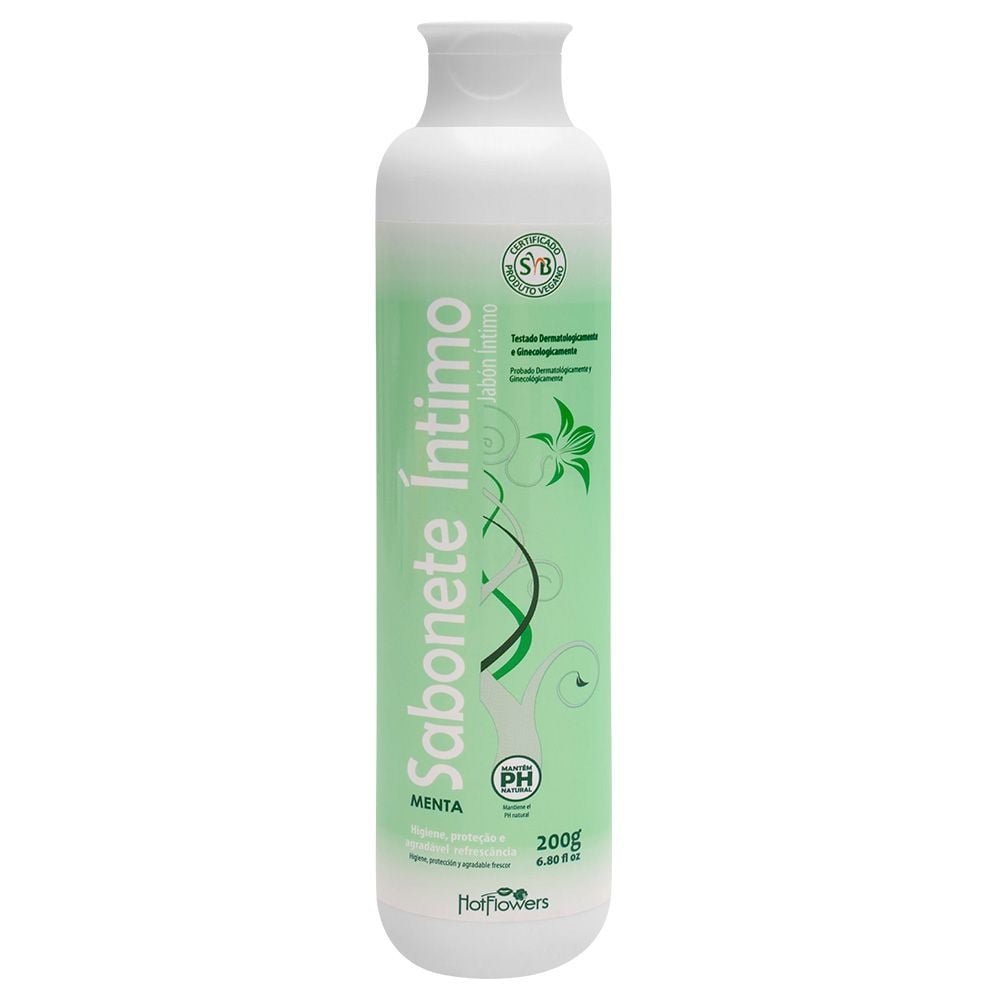 Sabonete íntimo Aroma Menta 200g Hot Flowers